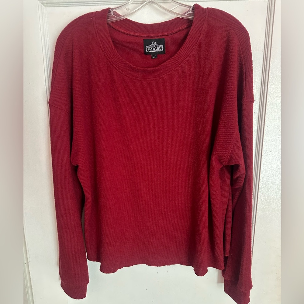 Red Cozy Angie Sweater 2X